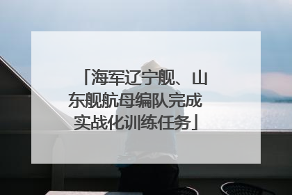 海军辽宁舰、山东舰航母编队完成实战化训练任务