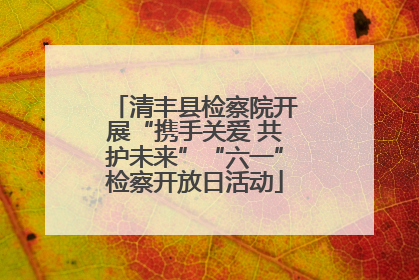 清丰县检察院开展“携手关爱 共护未来”“六一”检察开放日活动