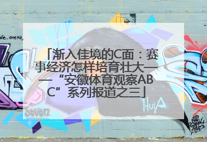 渐入佳境的C面：赛事经济怎样培育壮大——“安徽体育观察ABC”系列报道之三
