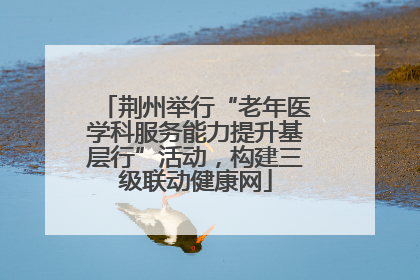 荆州举行“老年医学科服务能力提升基层行”活动，构建三级联动健康网