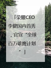 荣耀CEO李健国内首秀，官宣“全球百万雄鹰计划”