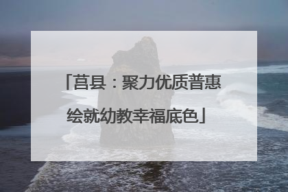 莒县：聚力优质普惠 绘就幼教幸福底色