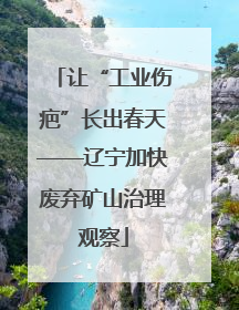 让“工业伤疤”长出春天——辽宁加快废弃矿山治理观察