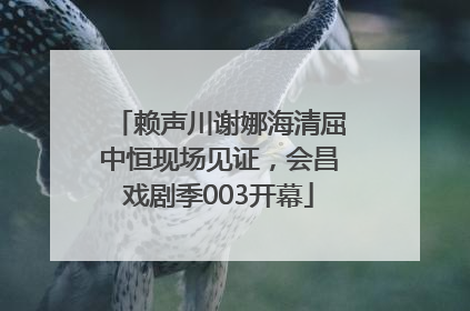 赖声川谢娜海清屈中恒现场见证，会昌戏剧季003开幕