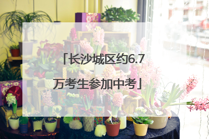 长沙城区约6.7万考生参加中考