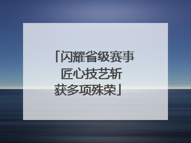 闪耀省级赛事  匠心技艺斩获多项殊荣