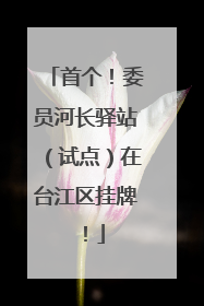 首个！委员河长驿站（试点）在台江区挂牌！