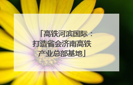 高铁河滨国际：打造省会济南高铁产业总部基地