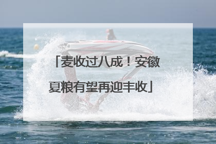 麦收过八成！安徽夏粮有望再迎丰收