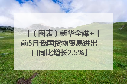（图表）新华全媒+丨前5月我国货物贸易进出口同比增长2.5%