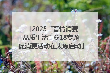 2025“晋情消费 品质生活”6·18专题促消费活动在太原启动