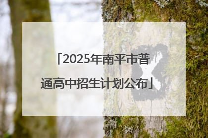 2025年南平市普通高中招生计划公布