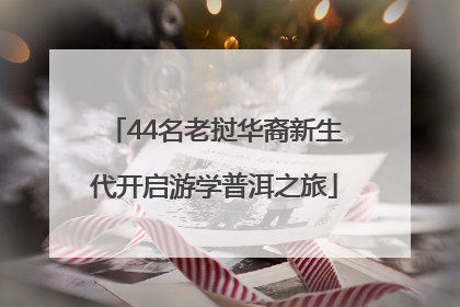 44名老挝华裔新生代开启游学普洱之旅