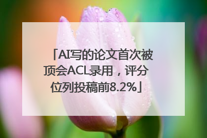 AI写的论文首次被顶会ACL录用，评分位列投稿前8.2%