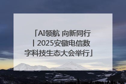 AI领航 向新同行丨2025安徽电信数字科技生态大会举行
